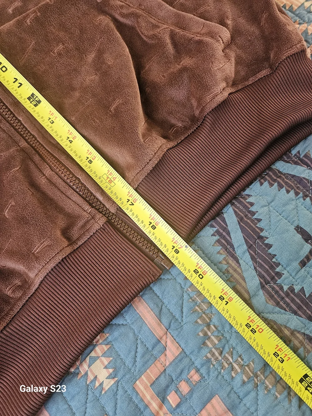 Nike Brown Velour Zip-Up Track Jacket